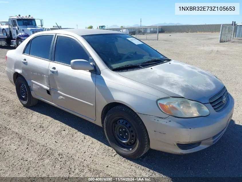 2003 Toyota Corolla Le VIN: 1NXBR32E73Z105653 Lot: 40876390