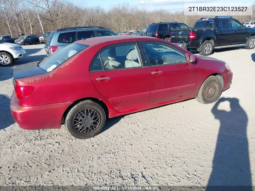 2003 Toyota Corolla Le VIN: 2T1BR32E23C123527 Lot: 40893653