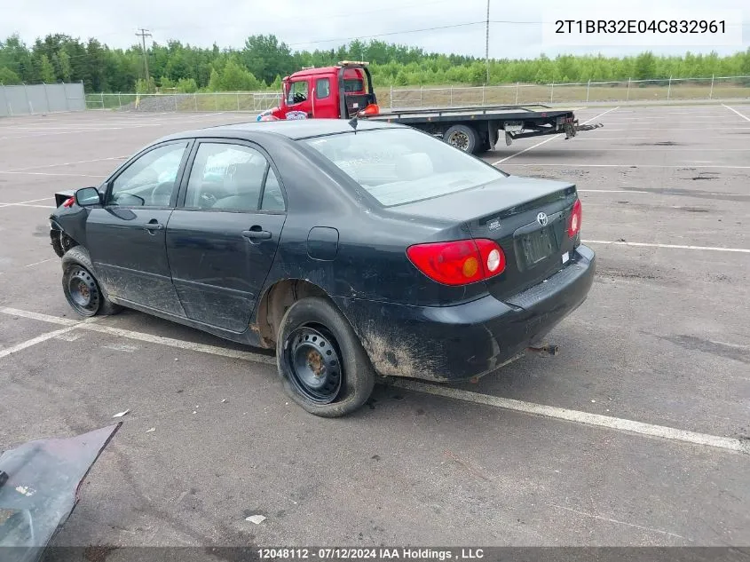 2004 Toyota Corolla Ce/Le/Sport VIN: 2T1BR32E04C832961 Lot: 12048112