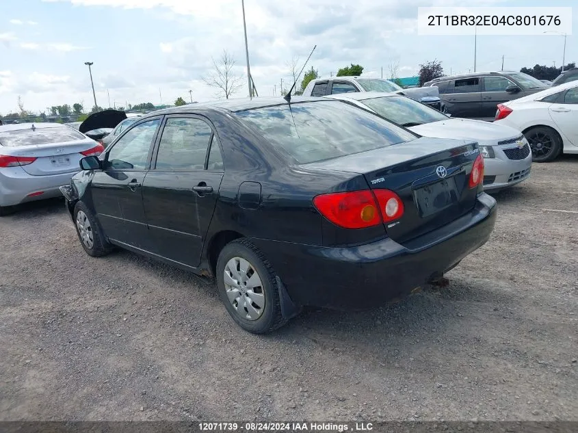 2004 Toyota Corolla Ce/Le/S VIN: 2T1BR32E04C801676 Lot: 12071739