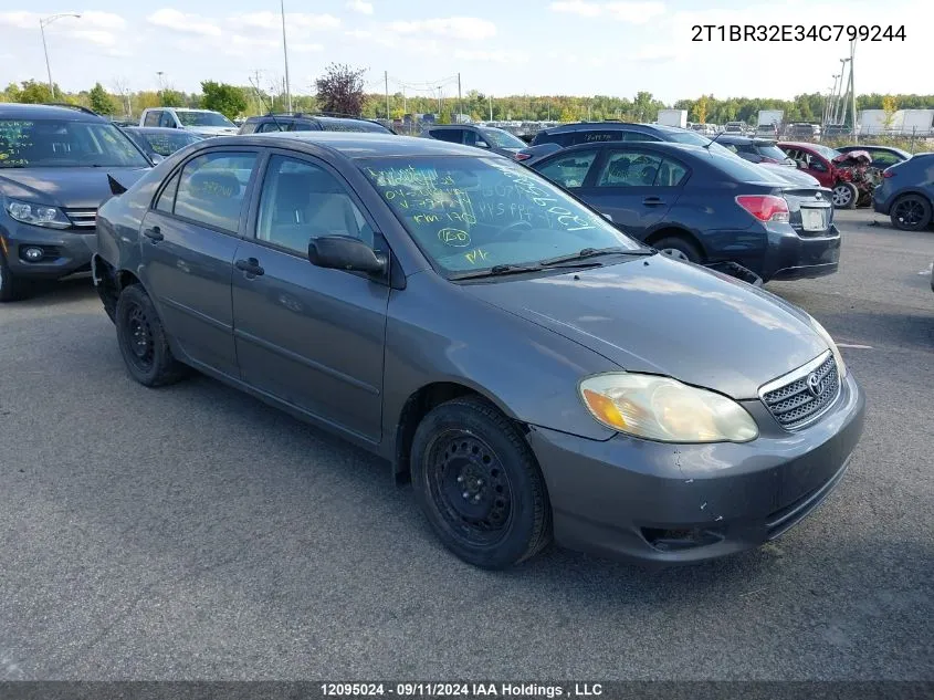 2004 Toyota Corolla VIN: 2T1BR32E34C799244 Lot: 12095024