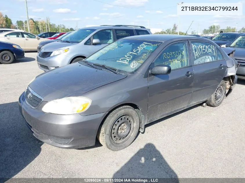 2004 Toyota Corolla VIN: 2T1BR32E34C799244 Lot: 12095024