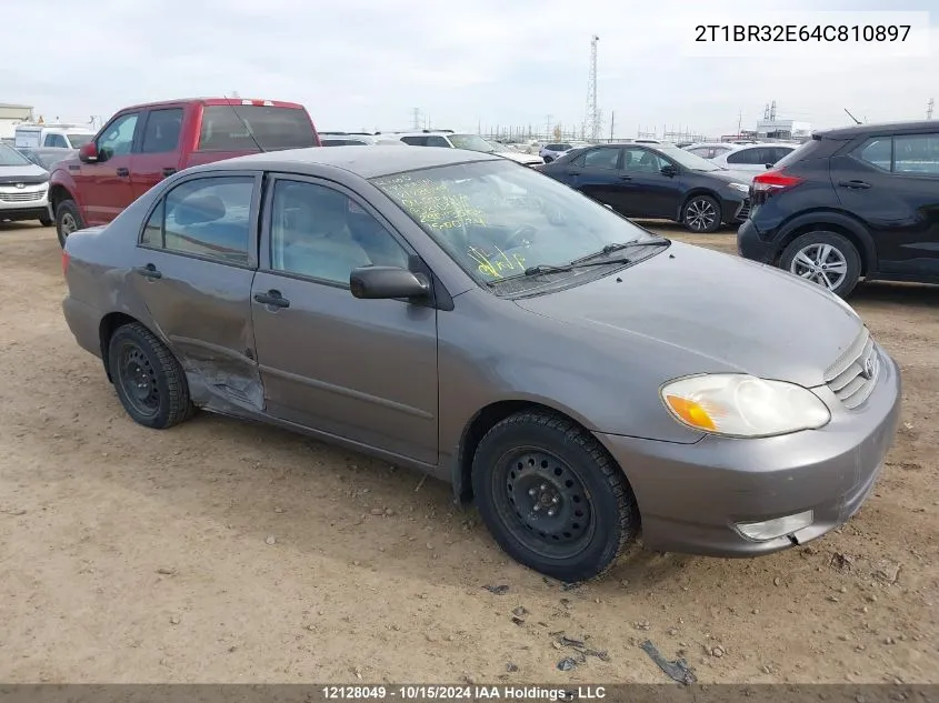 2004 Toyota Corolla Ce/Le/S VIN: 2T1BR32E64C810897 Lot: 12128049