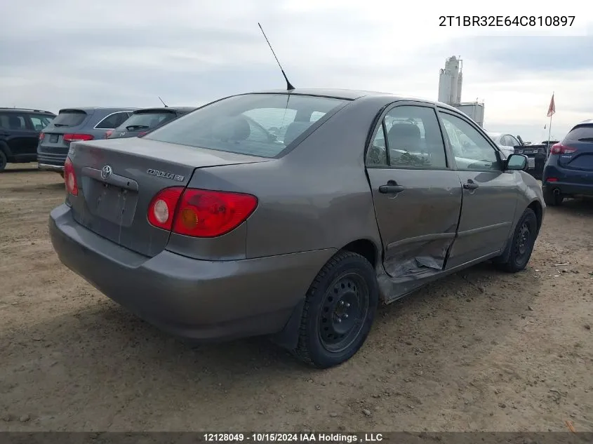 2004 Toyota Corolla Ce/Le/S VIN: 2T1BR32E64C810897 Lot: 12128049