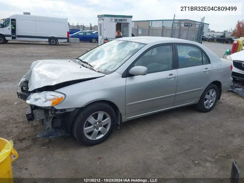 2004 Toyota Corolla Ce/Le/S VIN: 2T1BR32E04C809499 Lot: 12135212