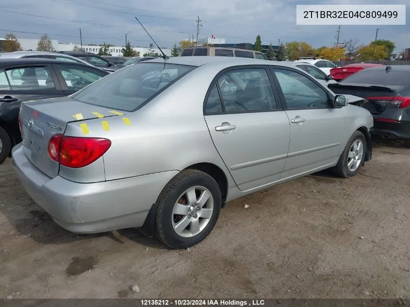 2004 Toyota Corolla Ce/Le/S VIN: 2T1BR32E04C809499 Lot: 12135212