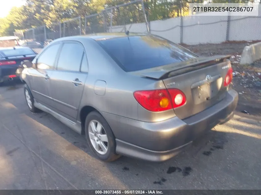 2004 Toyota Corolla S VIN: 2T1BR32E54C286707 Lot: 39373455