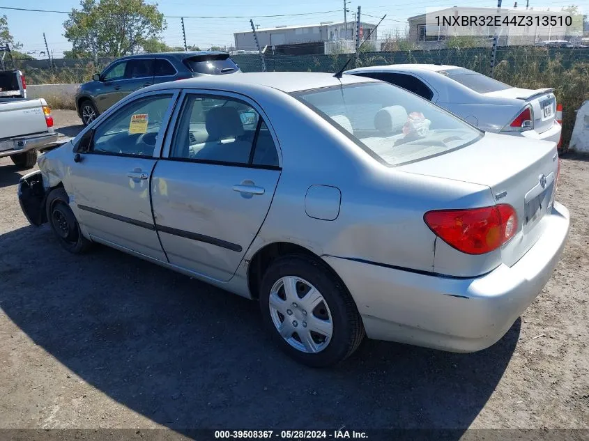 2004 Toyota Corolla Ce VIN: 1NXBR32E44Z313510 Lot: 39508367