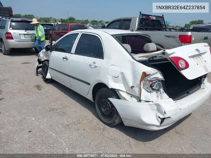 2004 Toyota Corolla Ce VIN: 1NXBR32E64Z237854 Lot: 39778071