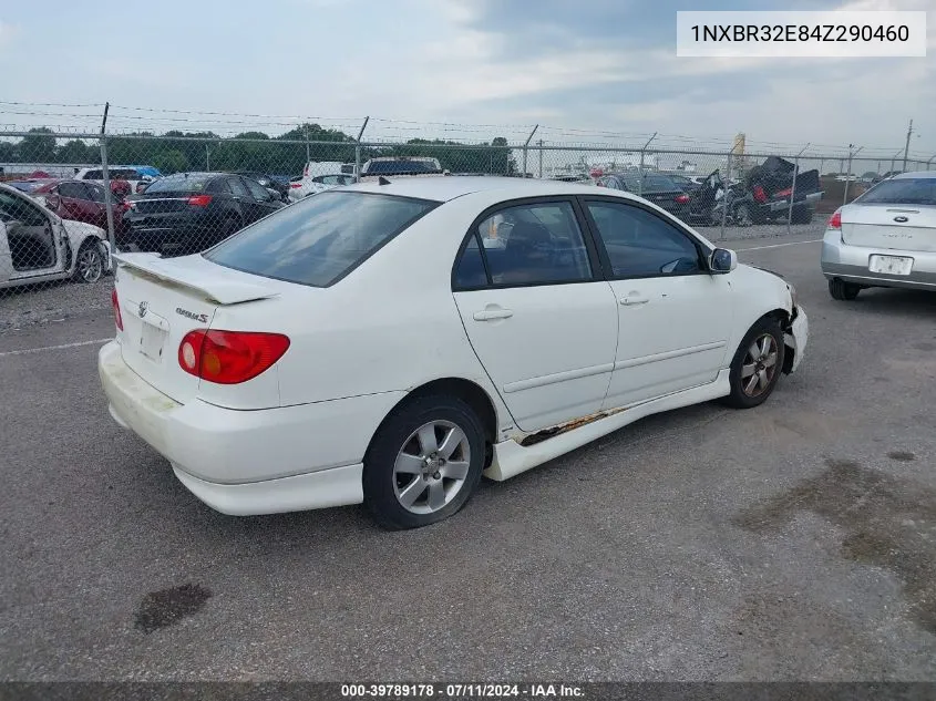 2004 Toyota Corolla S VIN: 1NXBR32E84Z290460 Lot: 39789178