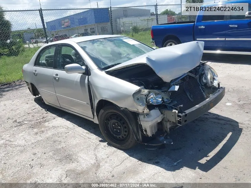 2004 Toyota Corolla Le VIN: 2T1BR32E24C224634 Lot: 39891462