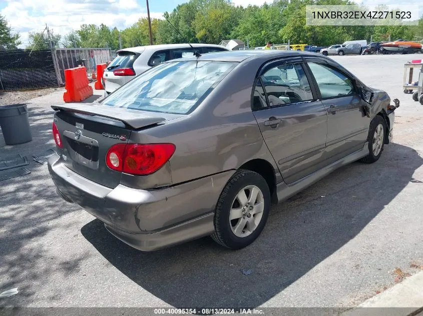 2004 Toyota Corolla S VIN: 1NXBR32EX4Z271523 Lot: 40095354