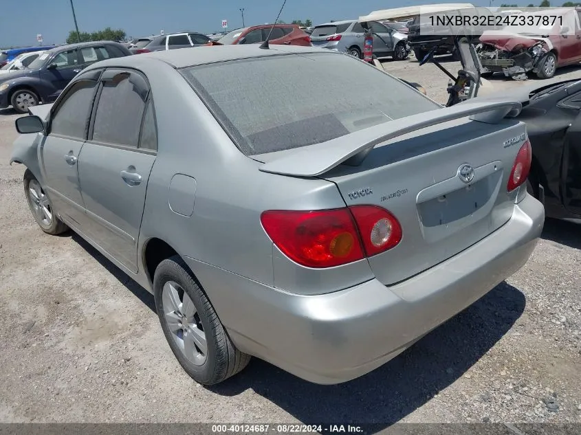 2004 Toyota Corolla Le VIN: 1NXBR32E24Z337871 Lot: 40124687