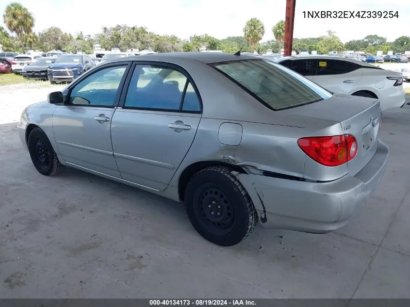 1NXBR32EX4Z339254 2004 Toyota Corolla Le