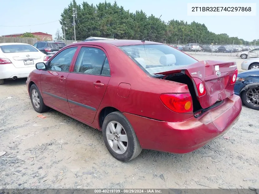 2004 Toyota Corolla Ce VIN: 2T1BR32E74C297868 Lot: 40219709