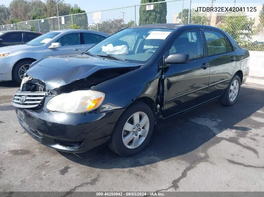 2004 Toyota Corolla Le VIN: JTDBR32EX42041125 Lot: 40250942