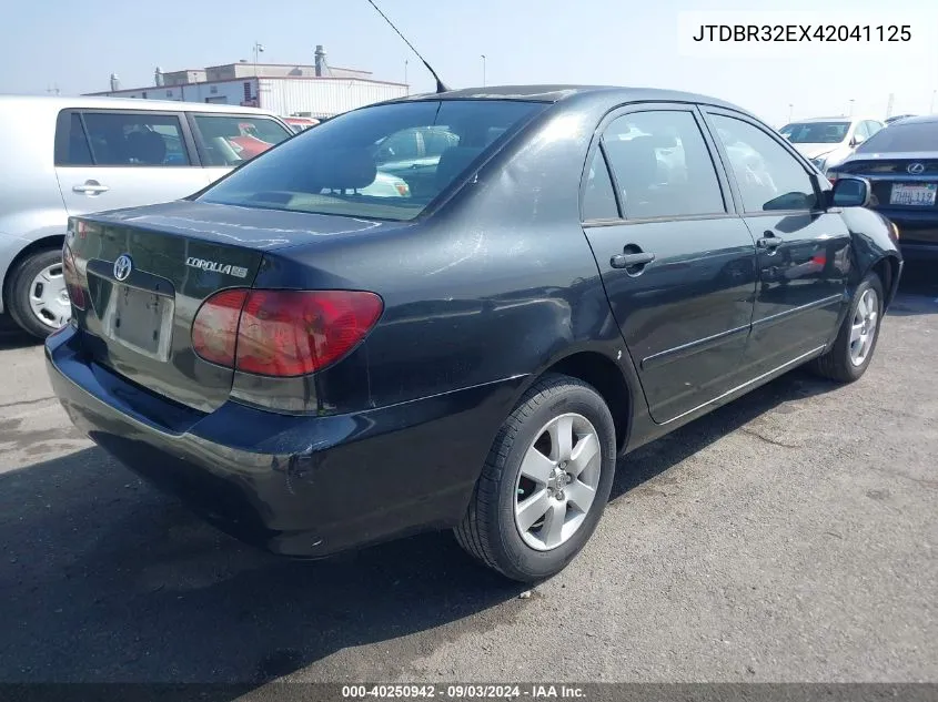 2004 Toyota Corolla Le VIN: JTDBR32EX42041125 Lot: 40250942