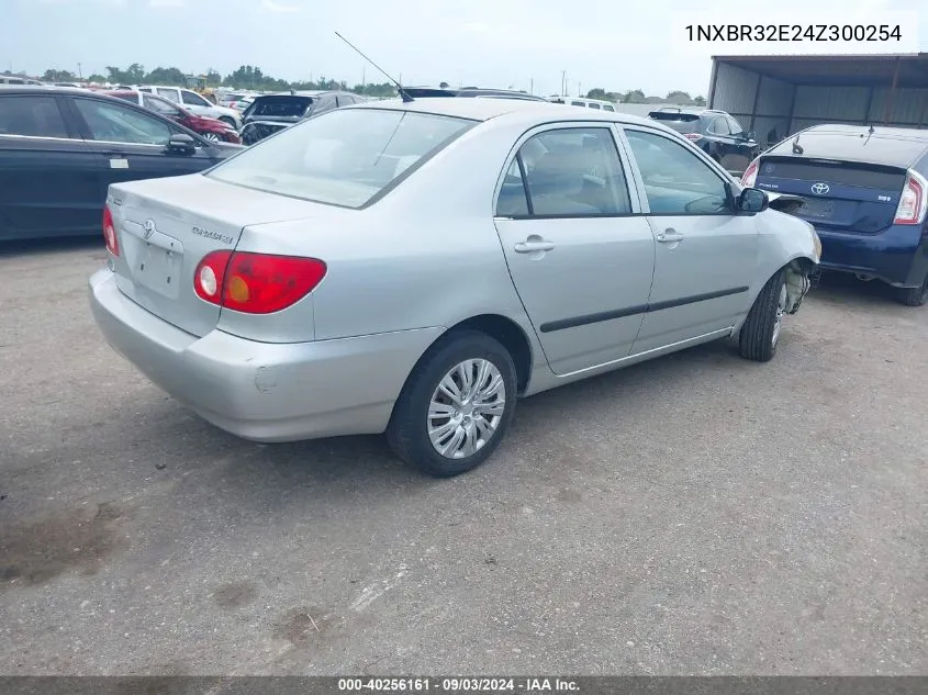 2004 Toyota Corolla Ce VIN: 1NXBR32E24Z300254 Lot: 40256161