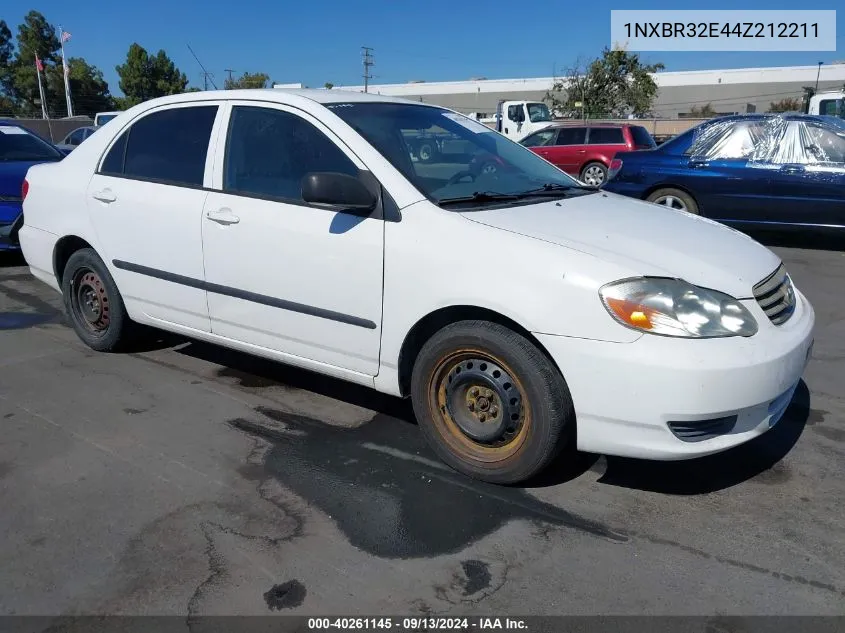 2004 Toyota Corolla Ce VIN: 1NXBR32E44Z212211 Lot: 40261145