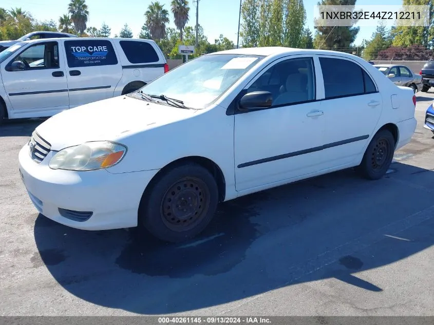 2004 Toyota Corolla Ce VIN: 1NXBR32E44Z212211 Lot: 40261145