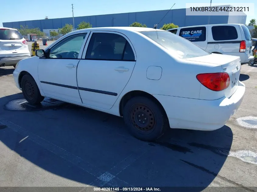 2004 Toyota Corolla Ce VIN: 1NXBR32E44Z212211 Lot: 40261145