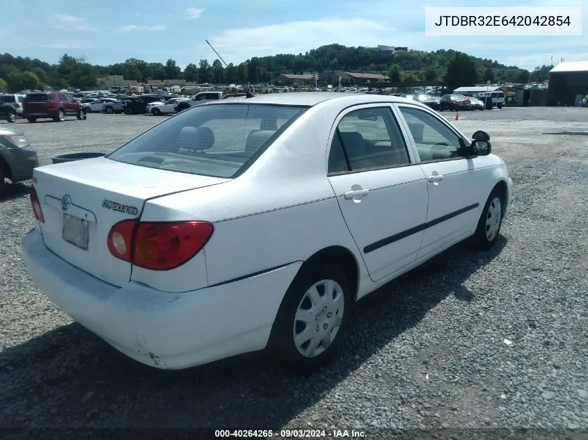 2004 Toyota Corolla Ce VIN: JTDBR32E642042854 Lot: 40264265