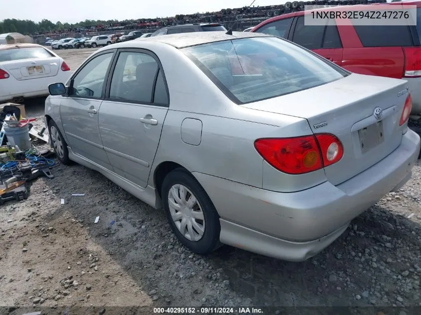 2004 Toyota Corolla S VIN: 1NXBR32E94Z247276 Lot: 40295152