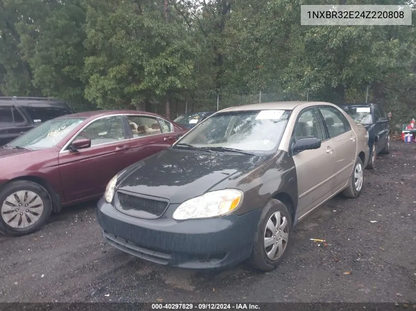 2004 Toyota Corolla Le VIN: 1NXBR32E24Z220808 Lot: 40297829