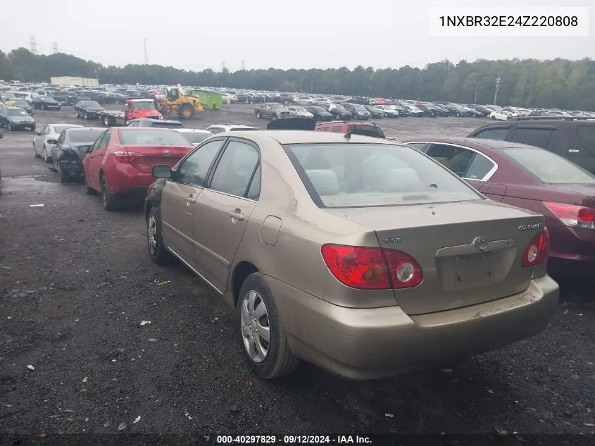 2004 Toyota Corolla Le VIN: 1NXBR32E24Z220808 Lot: 40297829