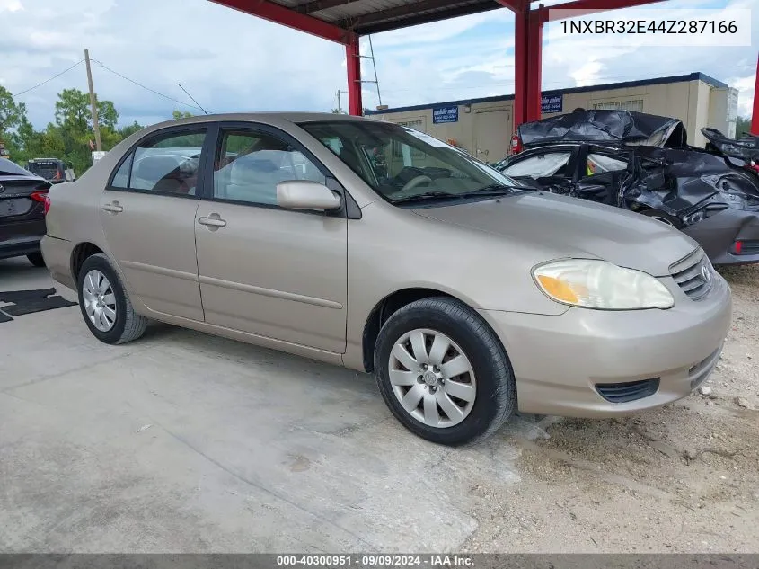 2004 Toyota Corolla Le VIN: 1NXBR32E44Z287166 Lot: 40300951