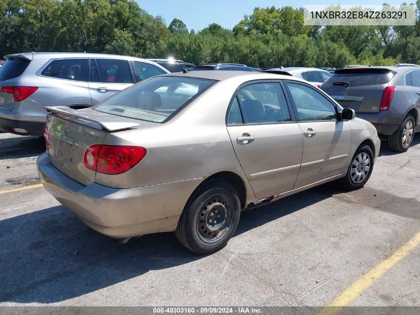 2004 Toyota Corolla Le VIN: 1NXBR32E84Z263291 Lot: 40303160