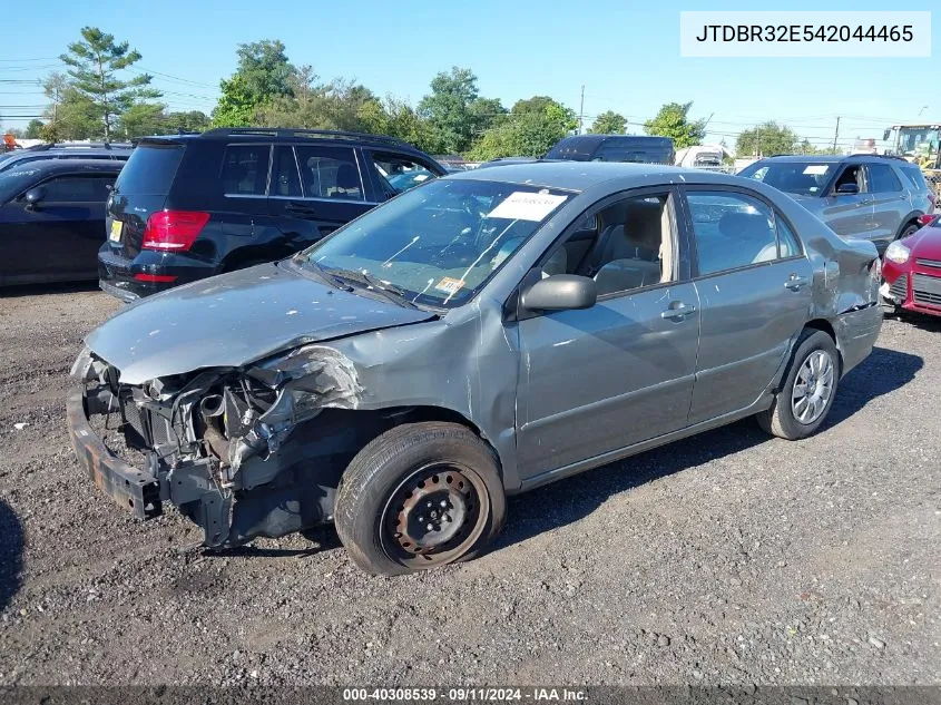 2004 Toyota Corolla Ce/Le VIN: JTDBR32E542044465 Lot: 40308539