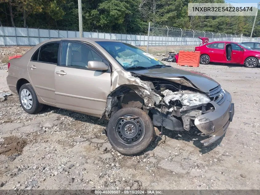 2004 Toyota Corolla Le VIN: 1NXBR32E54Z285474 Lot: 40309507