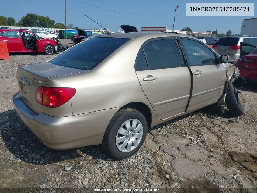 2004 Toyota Corolla Le VIN: 1NXBR32E54Z285474 Lot: 40309507