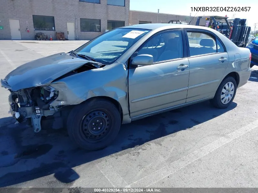 2004 Toyota Corolla Ce/Le/S VIN: 1NXBR32E04Z262457 Lot: 40329254