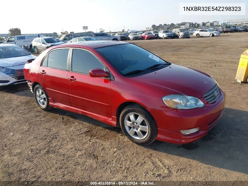 2004 Toyota Corolla S VIN: 1NXBR32E54Z298323 Lot: 40335914