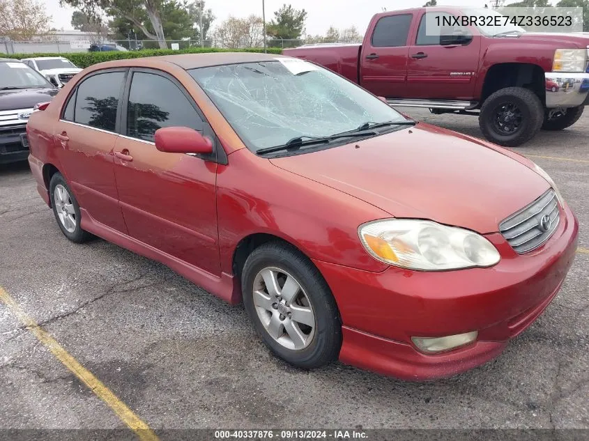 2004 Toyota Corolla S VIN: 1NXBR32E74Z336523 Lot: 40337876