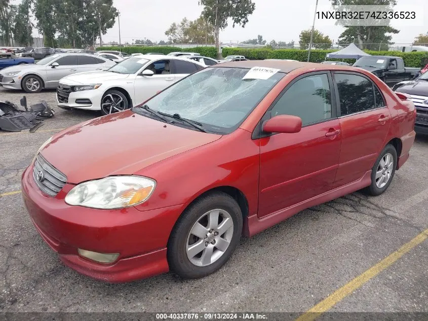 2004 Toyota Corolla S VIN: 1NXBR32E74Z336523 Lot: 40337876