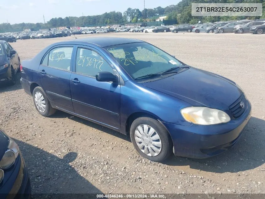 2004 Toyota Corolla Ce VIN: 2T1BR32E54C263007 Lot: 40346246