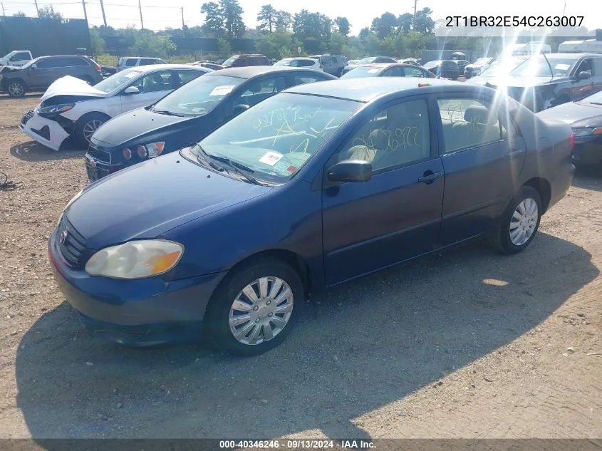 2004 Toyota Corolla Ce VIN: 2T1BR32E54C263007 Lot: 40346246