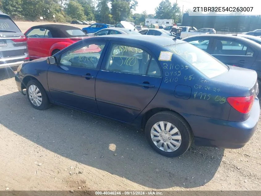 2004 Toyota Corolla Ce VIN: 2T1BR32E54C263007 Lot: 40346246