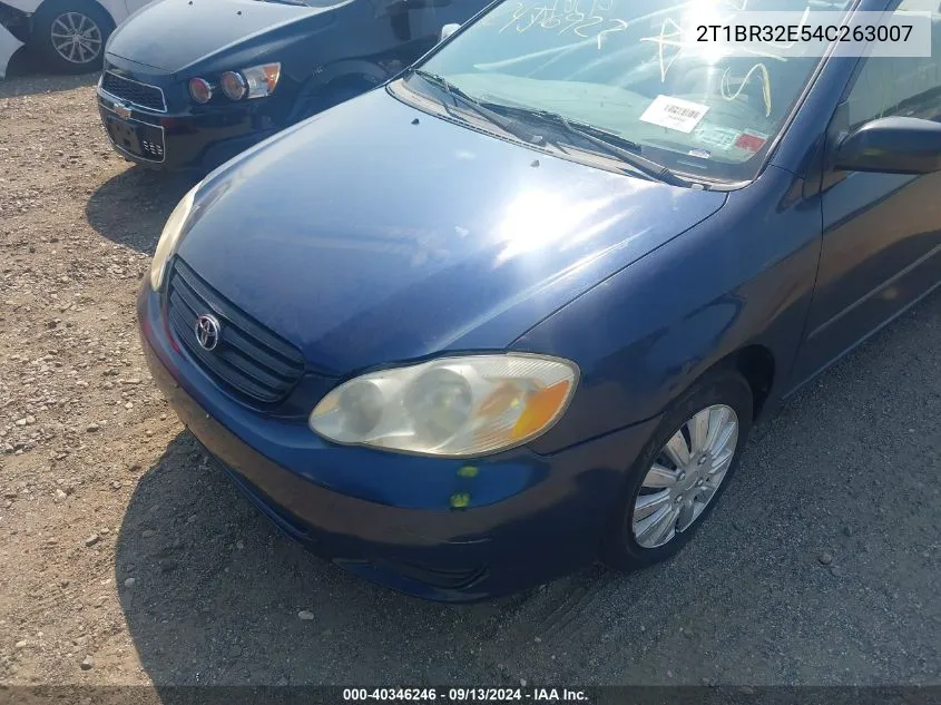 2004 Toyota Corolla Ce VIN: 2T1BR32E54C263007 Lot: 40346246