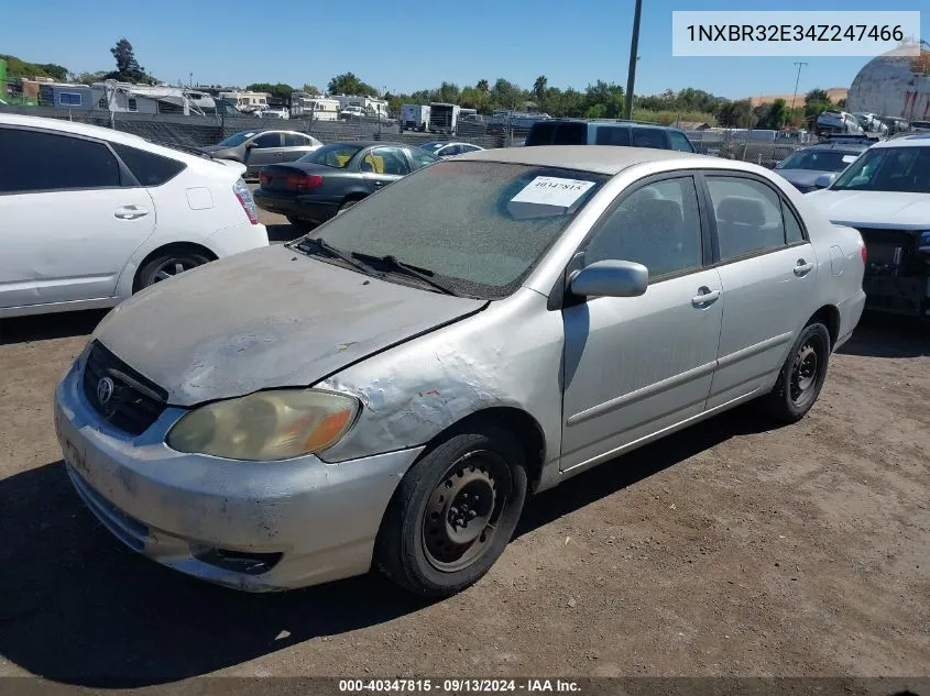 2004 Toyota Corolla Le VIN: 1NXBR32E34Z247466 Lot: 40347815