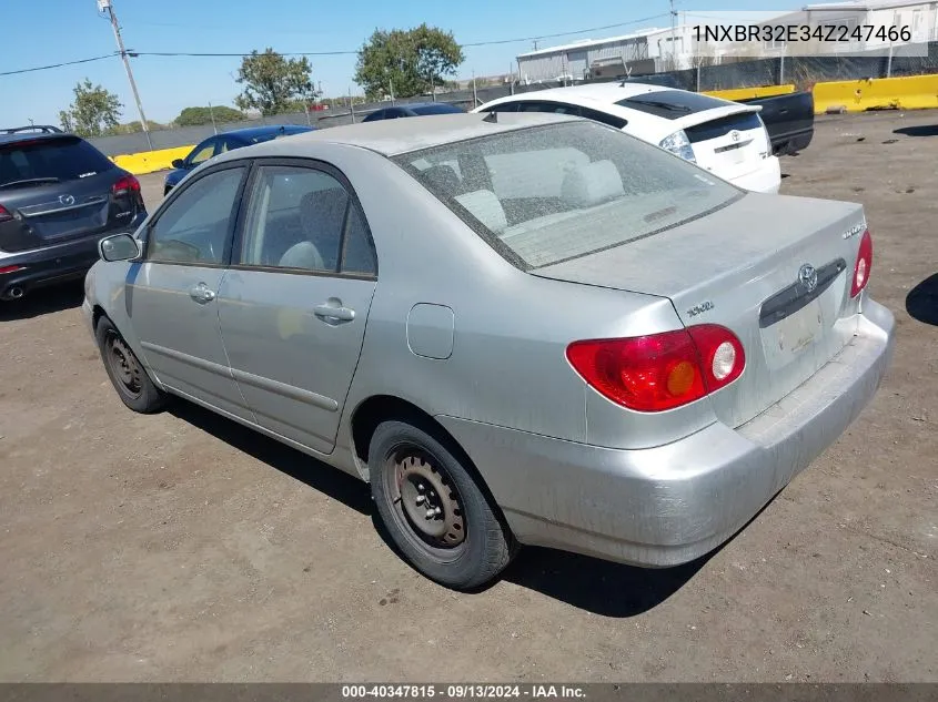 2004 Toyota Corolla Le VIN: 1NXBR32E34Z247466 Lot: 40347815