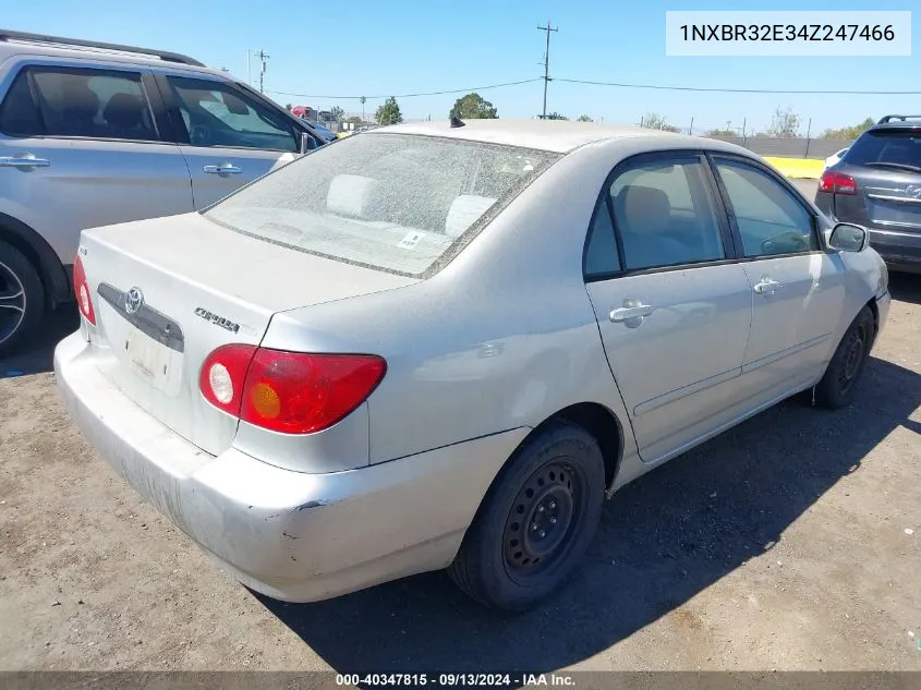 2004 Toyota Corolla Le VIN: 1NXBR32E34Z247466 Lot: 40347815