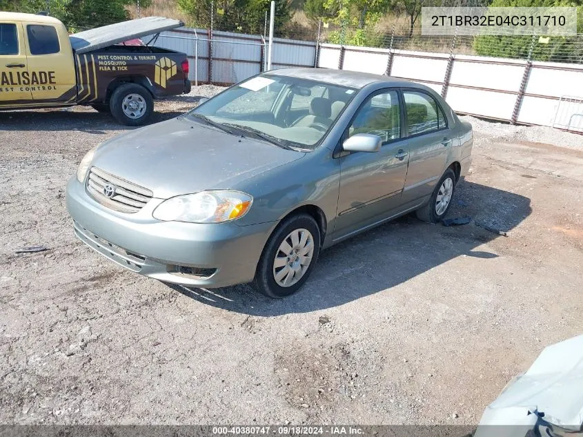 2004 Toyota Corolla Le VIN: 2T1BR32E04C311710 Lot: 40380747