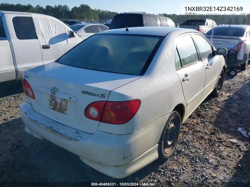 1NXBR32E14Z342169 2004 Toyota Corolla S