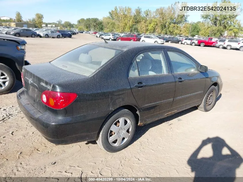 JTDBR32E542024135 2004 Toyota Corolla Le