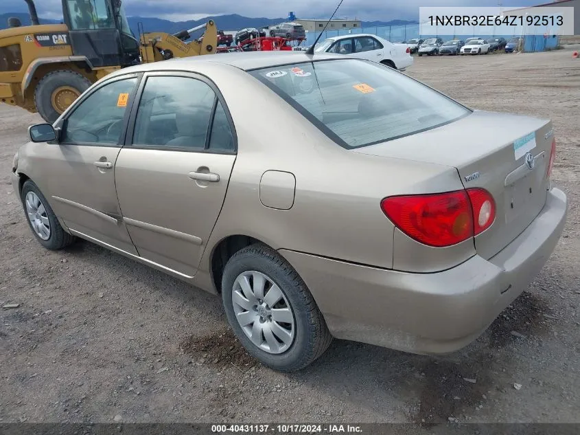 1NXBR32E64Z192513 2004 Toyota Corolla Le