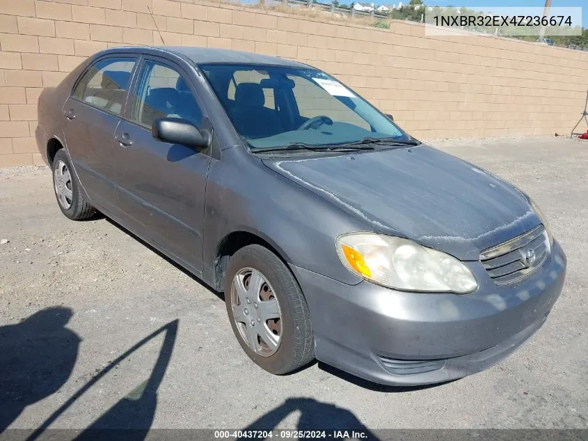 2004 Toyota Corolla Ce VIN: 1NXBR32EX4Z236674 Lot: 40437204